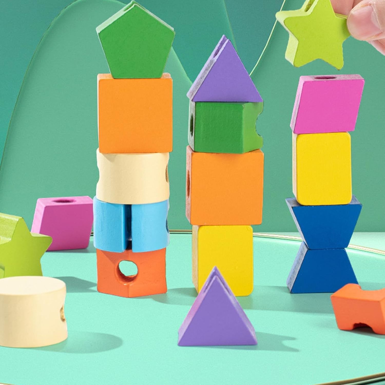 Montessori wooden toy view 2