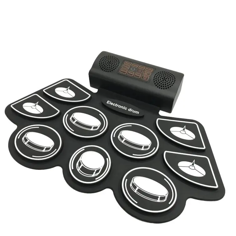 OEM Electronic Drum Set 9 Pad Digital Drum Kit Portable Roll Up Drum Bluetooth Audio for Kids Adults Manufacturer, Manufacturers