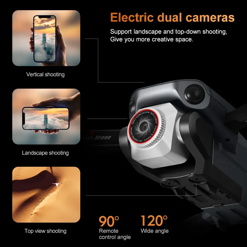 Cheap K6 Max Drone 4K Camera Obstacle Avoidance WIFI FPV Manufacturers, Factories
