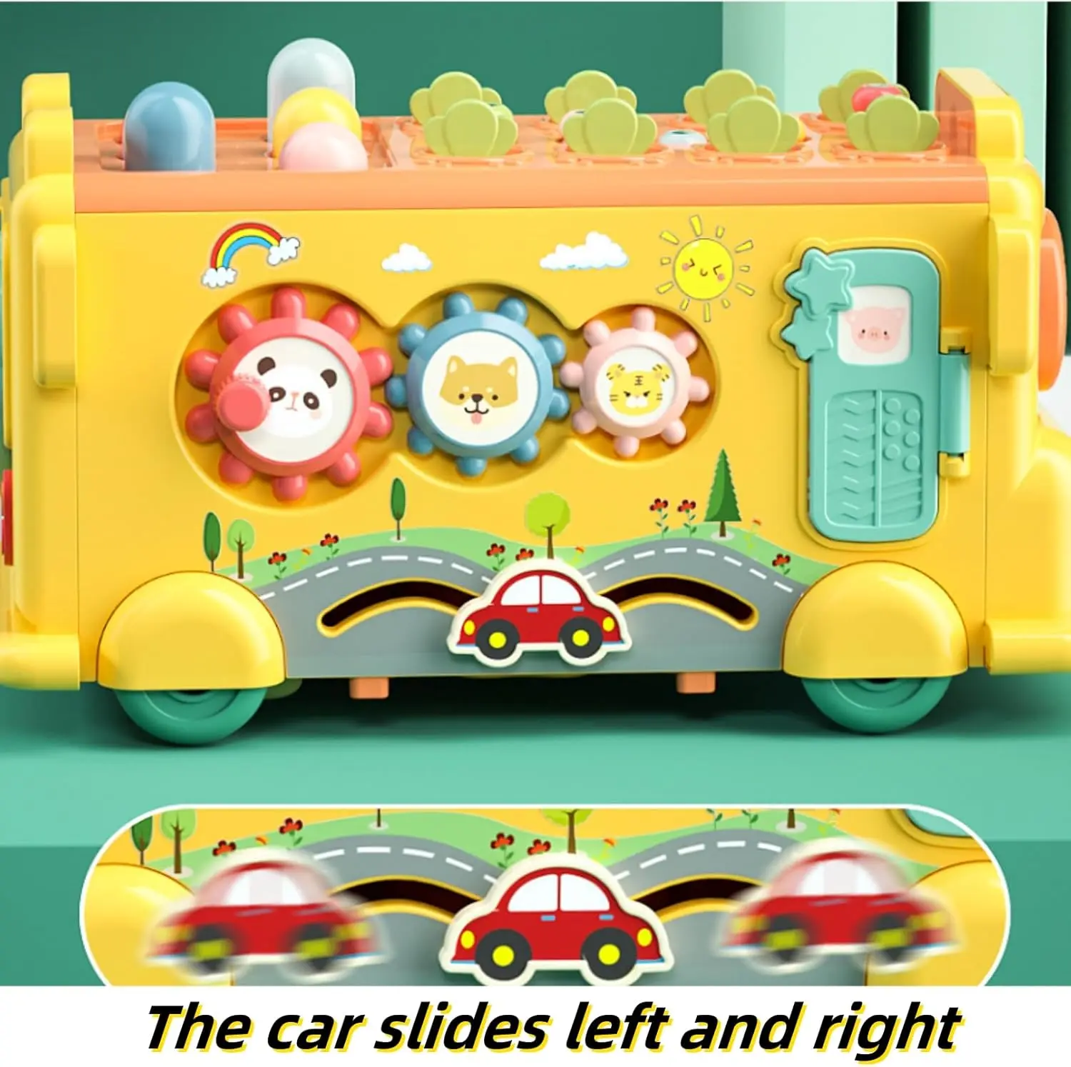 Cheap ToyMontessori Toy Baby Bus Hammering Clock Fishing Matching Game Supplier, Factory
