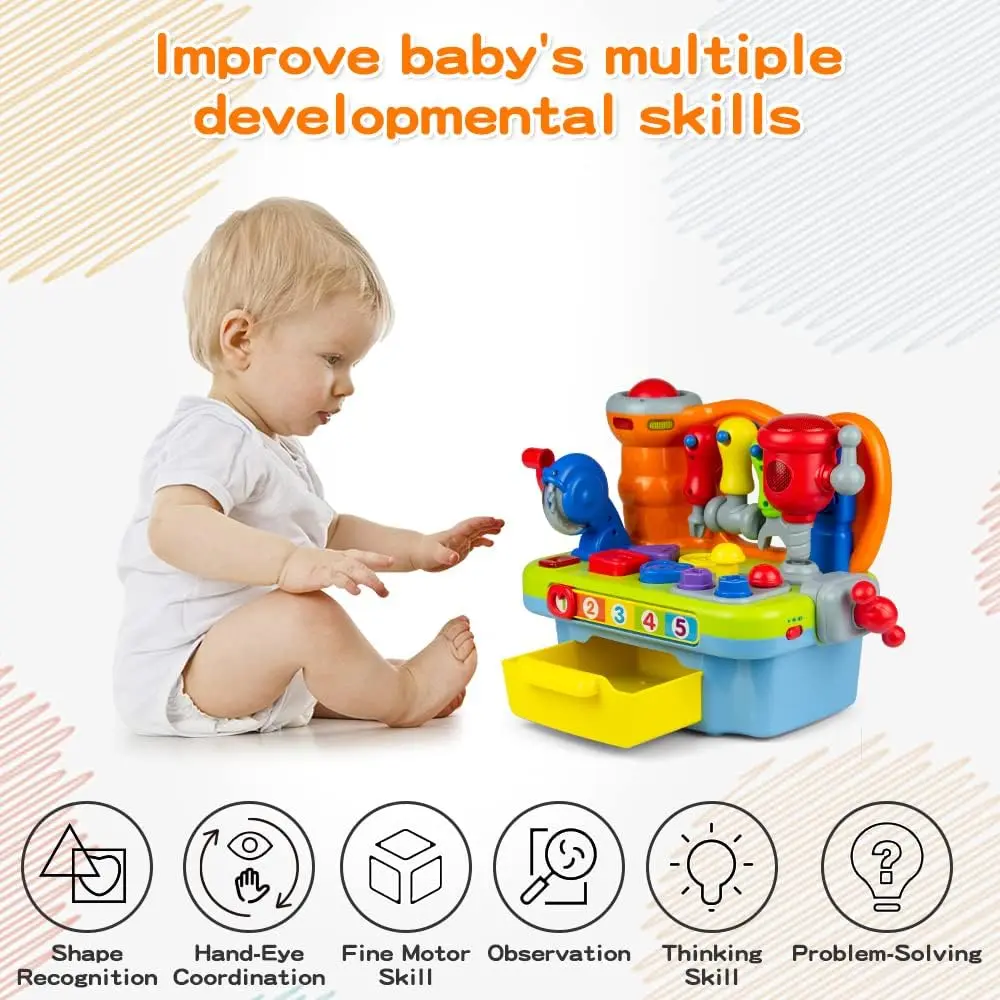 OEM Multifunctional Musical Workbench Toy Kids Learning Tool Shape Sorter Set Manufacturer, Factory
