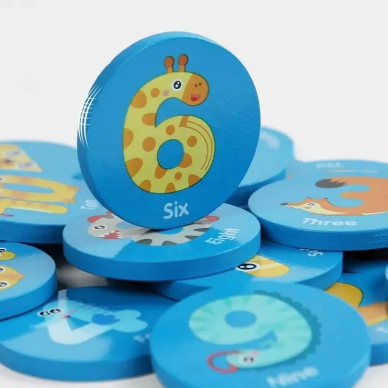 OEM Children Number Vehicle Wooden Memory Toy Shape Sorting Blocks Game Educational Teaching Toys Manufacturers, Supplier