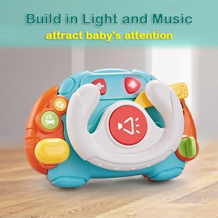 OEM Montessori Steering Wheel Baby Musical Sensory Toy Lights Sound Learning Infant Educational Play Manufacturer, Factories