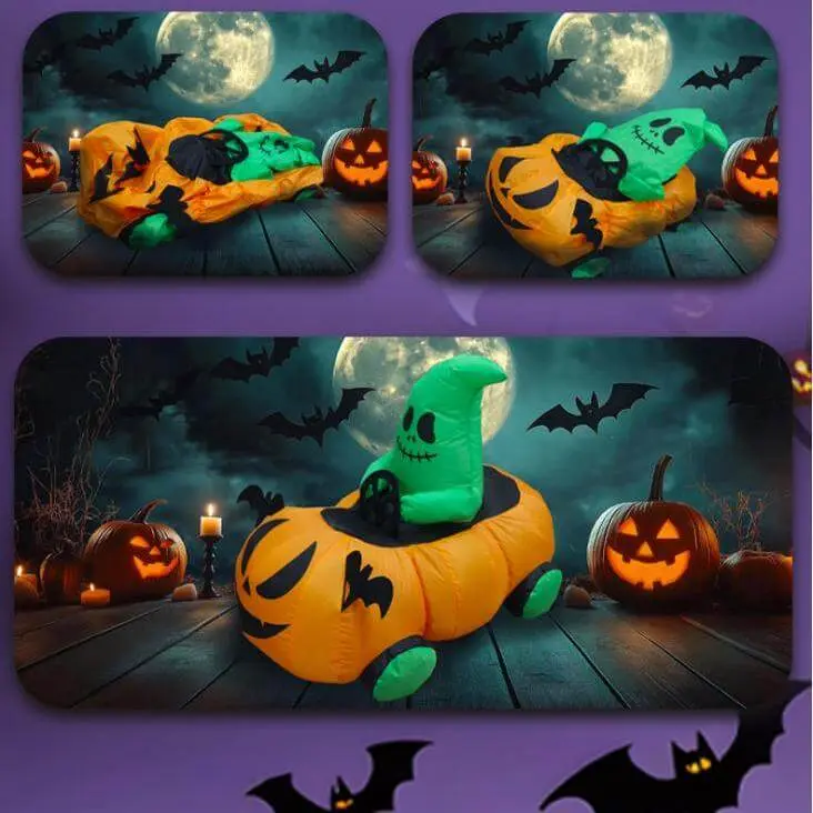 Cheap 2.4GHz Remote Control Inflatable Pumpkin Racer – 360° Spinning Halloween RC Toy Factory, Factories