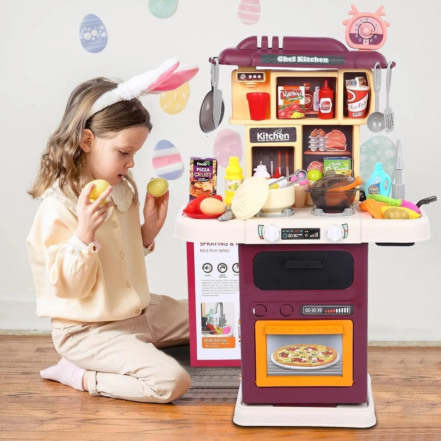 Cheap Talented Chef Kitchen Playset Pretend Cooking Toys for Toddlers Manufacturers, Factories