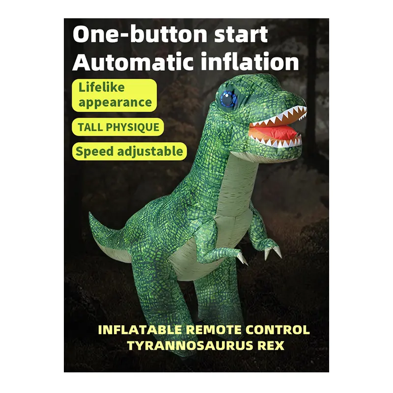 Cheap 59.06-Inch Realistic RC Inflatable T-Rex Dinosaur Toy with Walking Function Suppliers, Factory