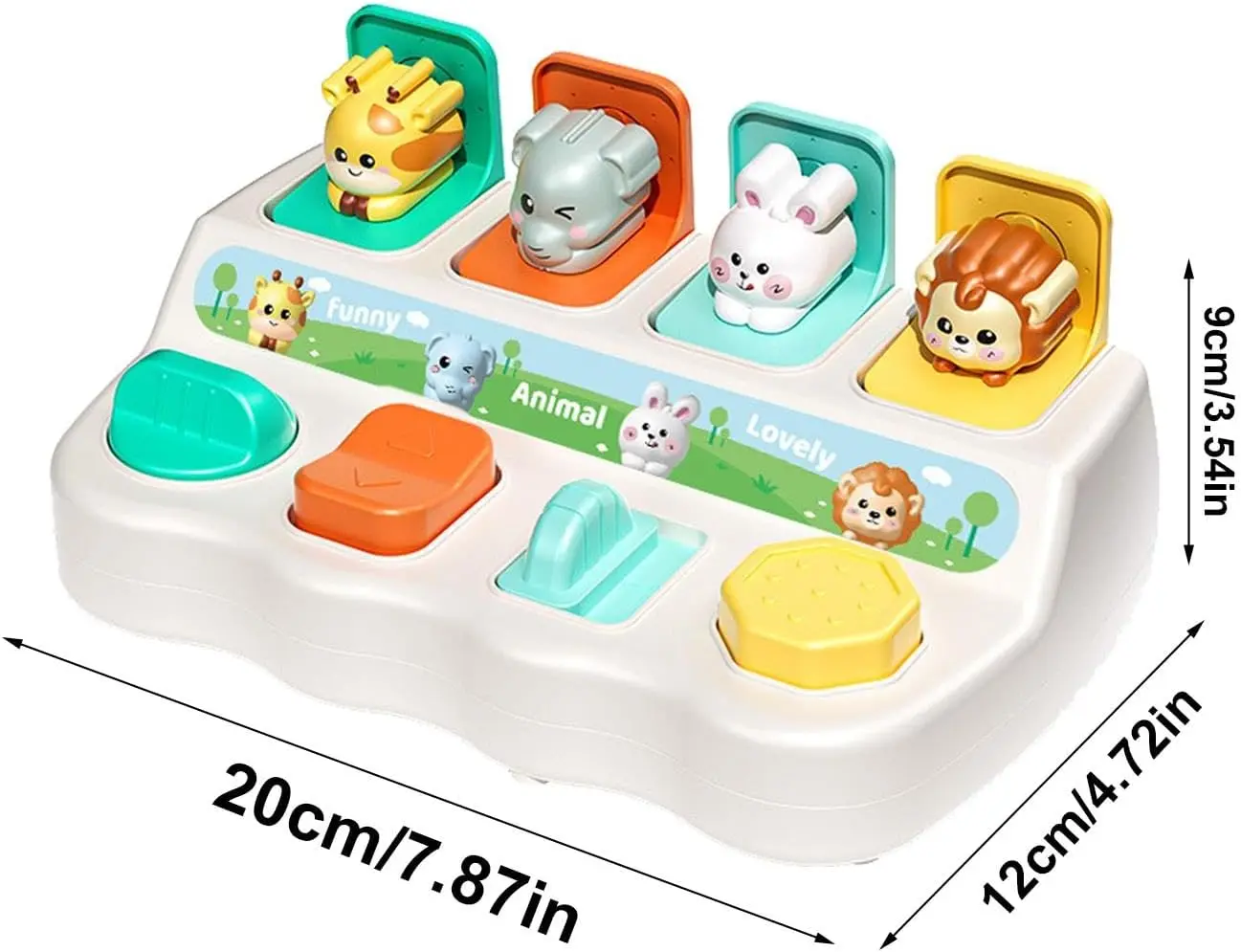 Cheap Montessori Switch Button Box Color Shape Learning Baby Toy Suppliers, Factories