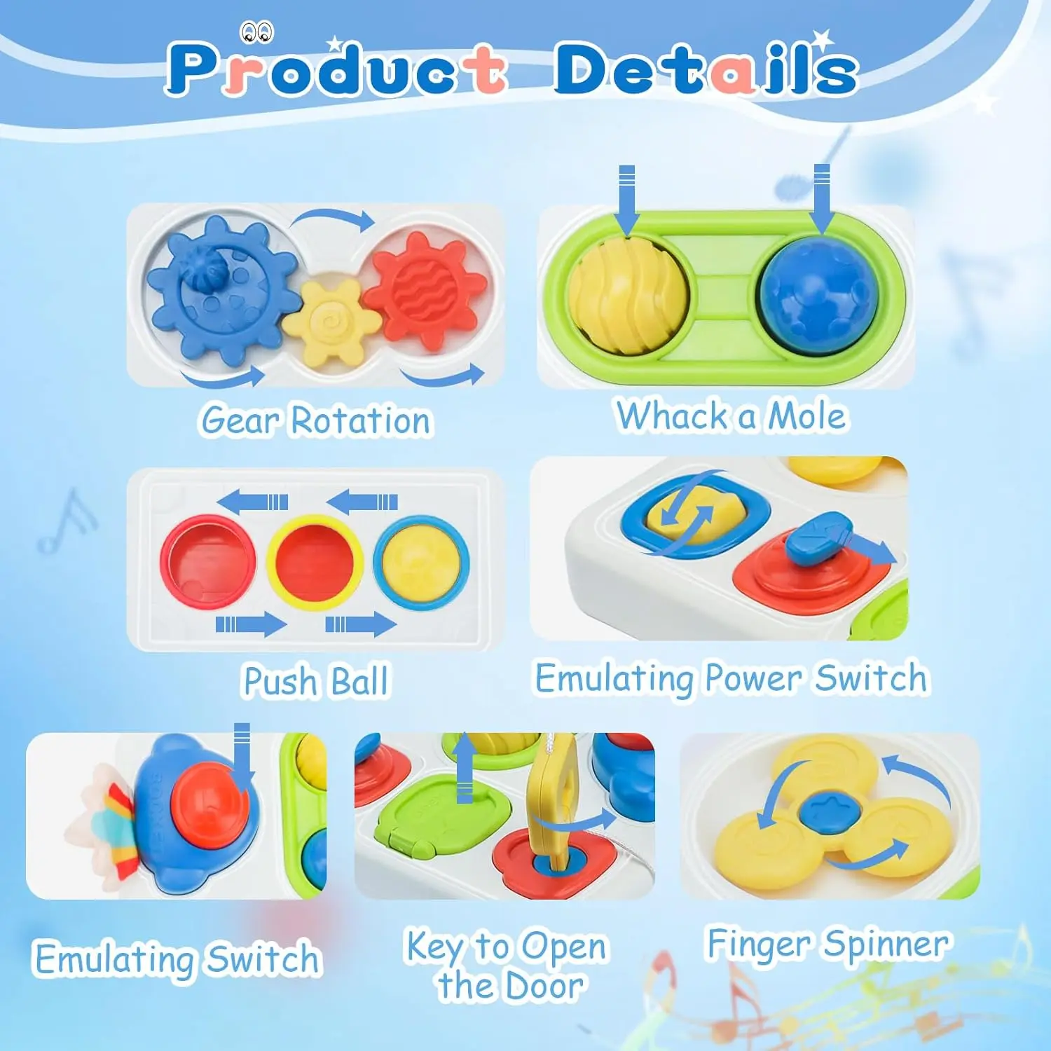 Cheap Montessori Busy Board Sensory Learning Fine Motor Skills Toy Gift Manufacturers, Factory