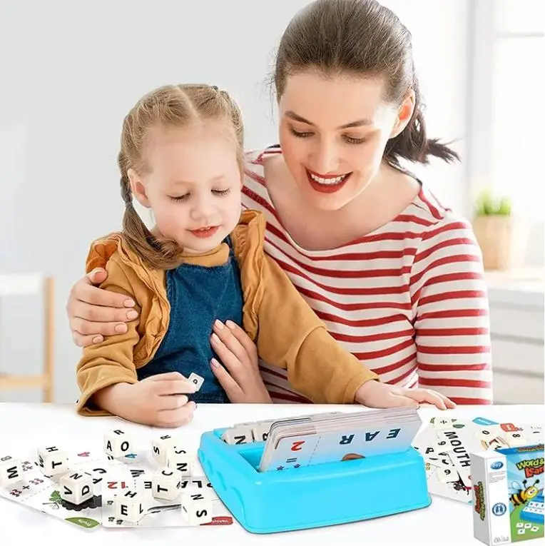 Cheap Popular Spelling Letter Toy 2-in-1 Kids Educational Flashcard Learning Game Alphanumeric Pairing Factory, Factories