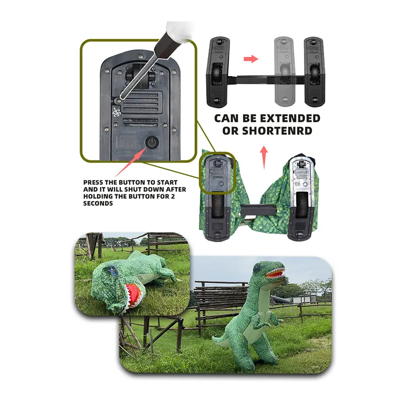 Cheap 59.06-Inch Realistic RC Inflatable T-Rex Dinosaur Toy with Walking Function Suppliers, Factory