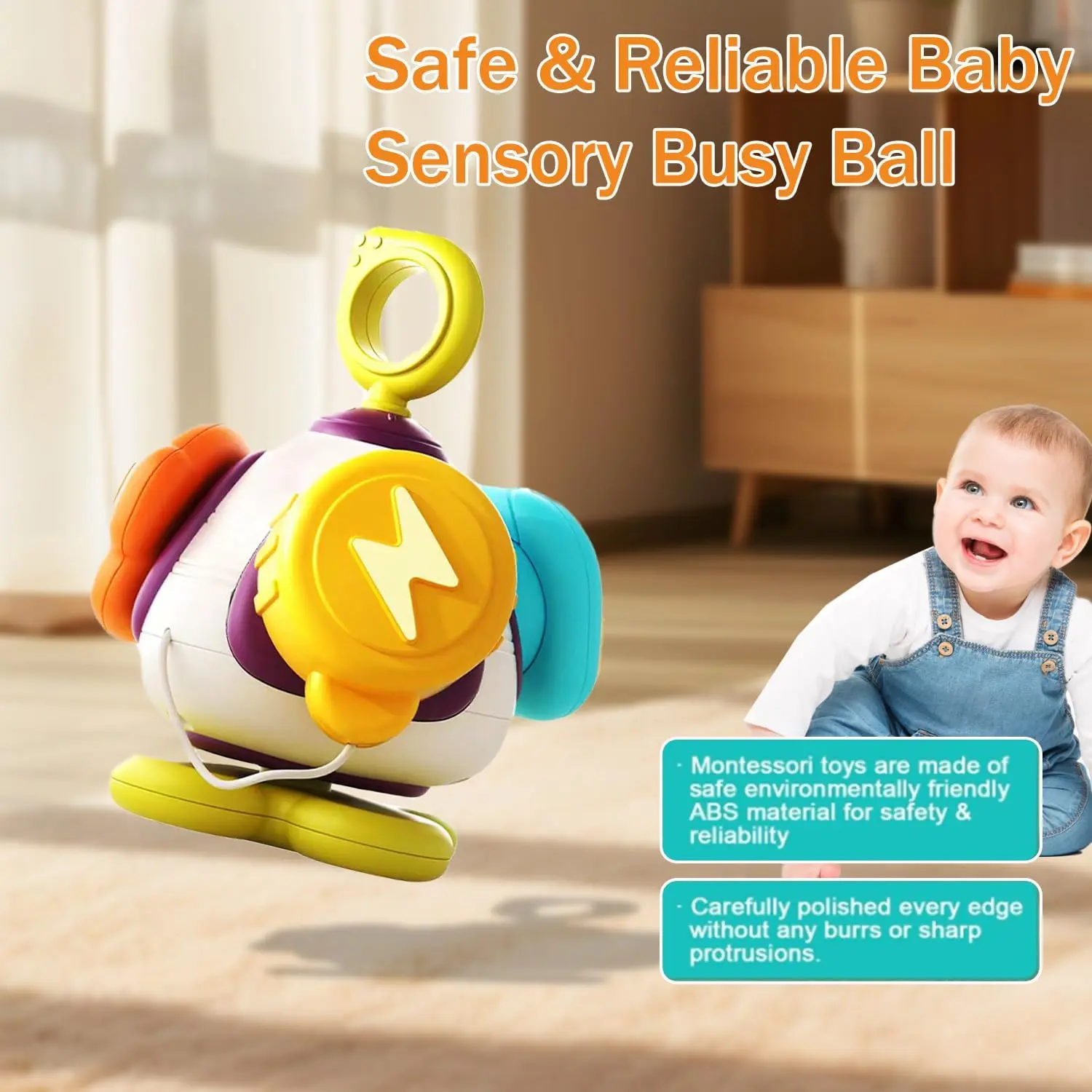 Cheap Baby Montessori Sensory Busy Ball Polyhedron Toy Early Educational Puzzle Grasping Toy Manufacturers, Suppliers