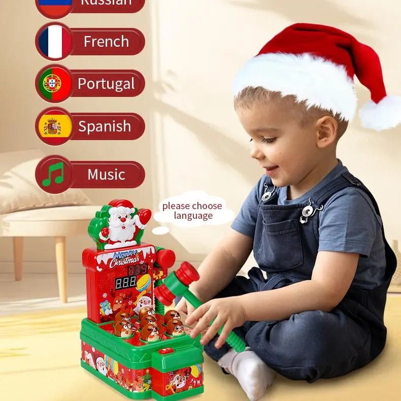 OEM Interactive Whack a Mole Game for Kids Two Player Educational Music Pounding Toy Christmas Gift Suppliers, Factories