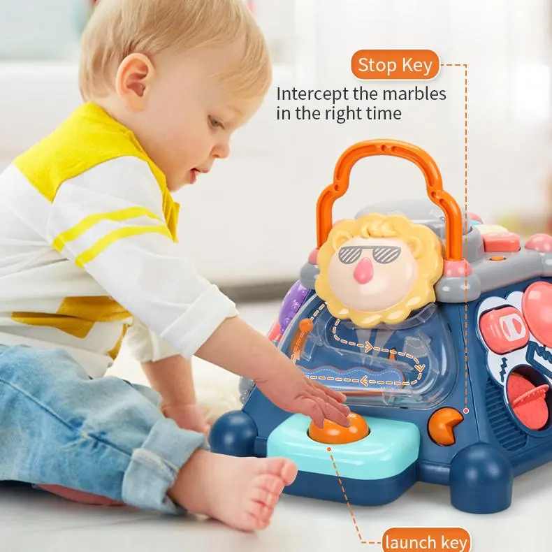 OEM Baby Early Learning Multi-function Puzzle Hexahedron Game Kids Educational Activity Cube Musical Toddlers Toys Manufacturer, Factory