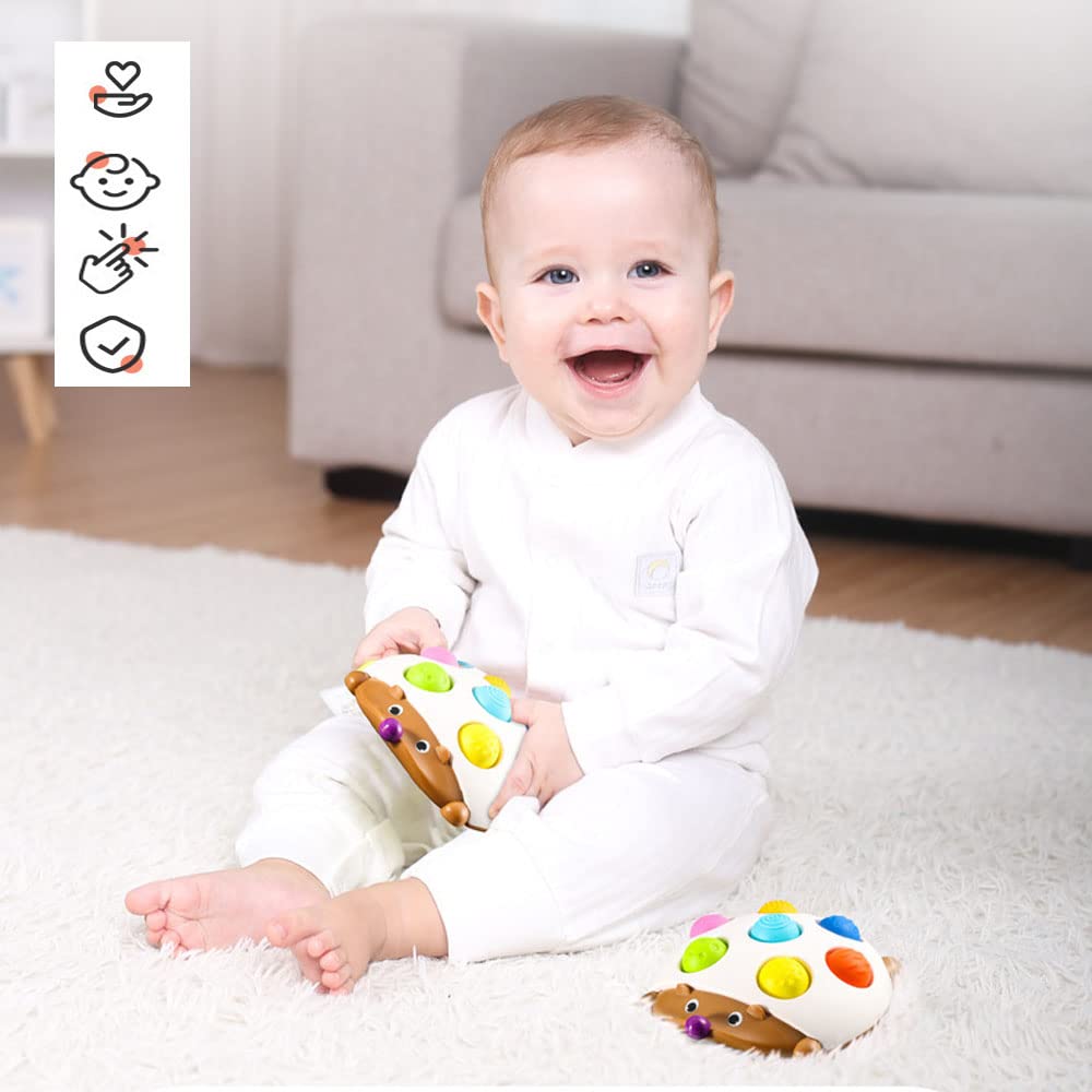 Developmental baby sensory teether toy