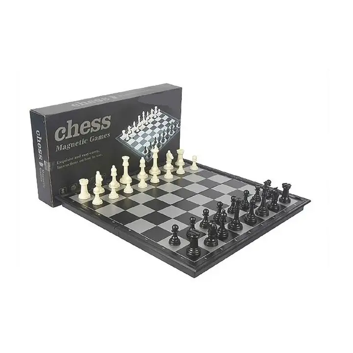 OEM Folding Magnetic Plastic Chessboard Portable International Chess Game for Kids Supplier, Factories