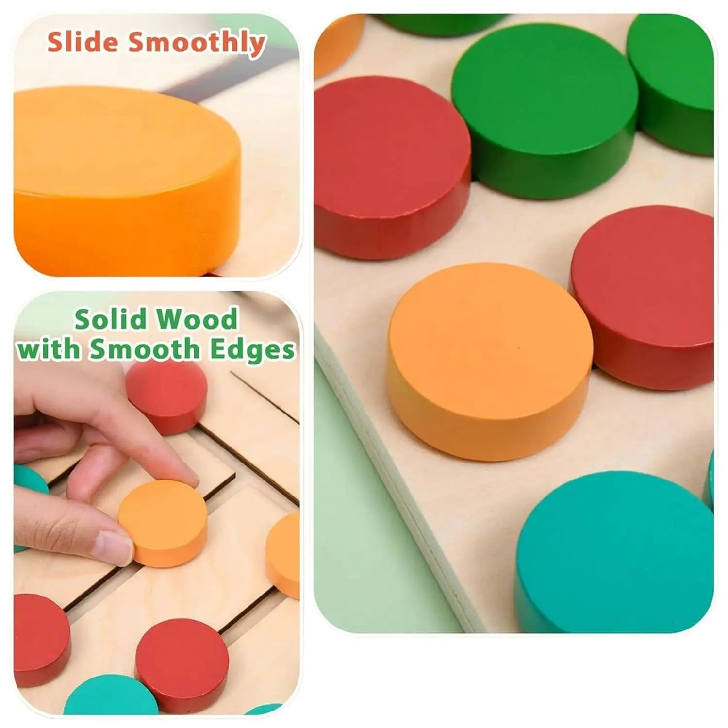 Cheap Montessori Slide Puzzle Wooden Color Shape Logic Learning Toy Manufacturers, Factory