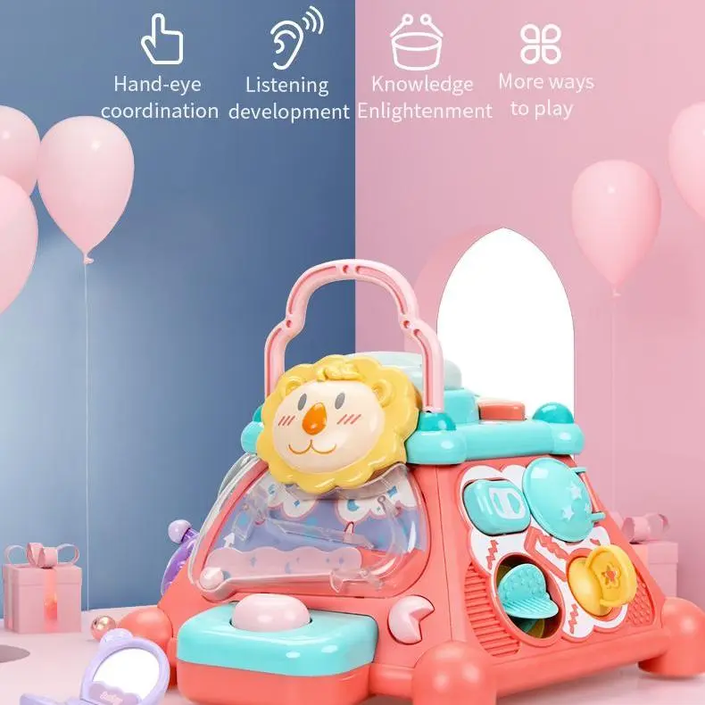 OEM Baby Early Learning Multi-function Puzzle Hexahedron Game Kids Educational Activity Cube Musical Toddlers Toys Manufacturer, Factory