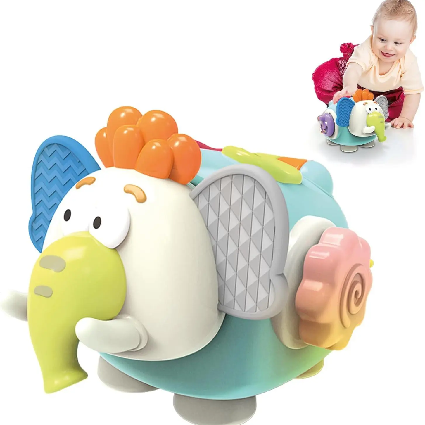 Cheap Montessori Educational Elephant Busy Cube Travel Sensory Toy for Toddlers Suppliers, Factories
