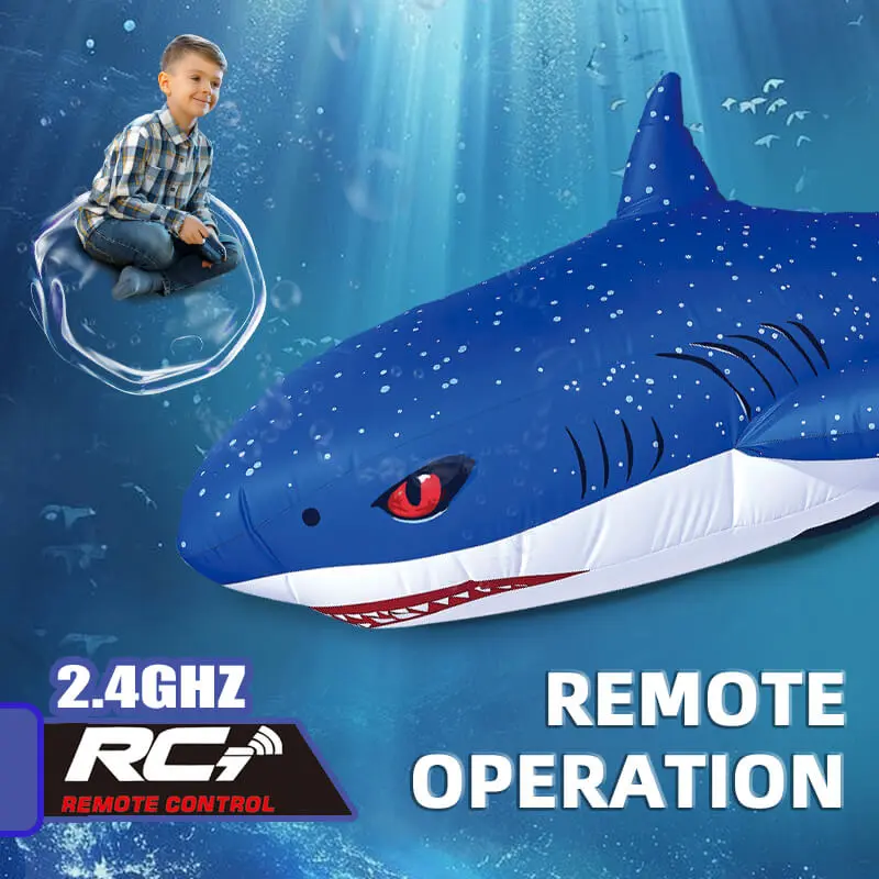 OEM 2.4GHz Remote Control Inflatable Shark – 360° Spinning RC Toy with Flexible Control Supplier, Factories