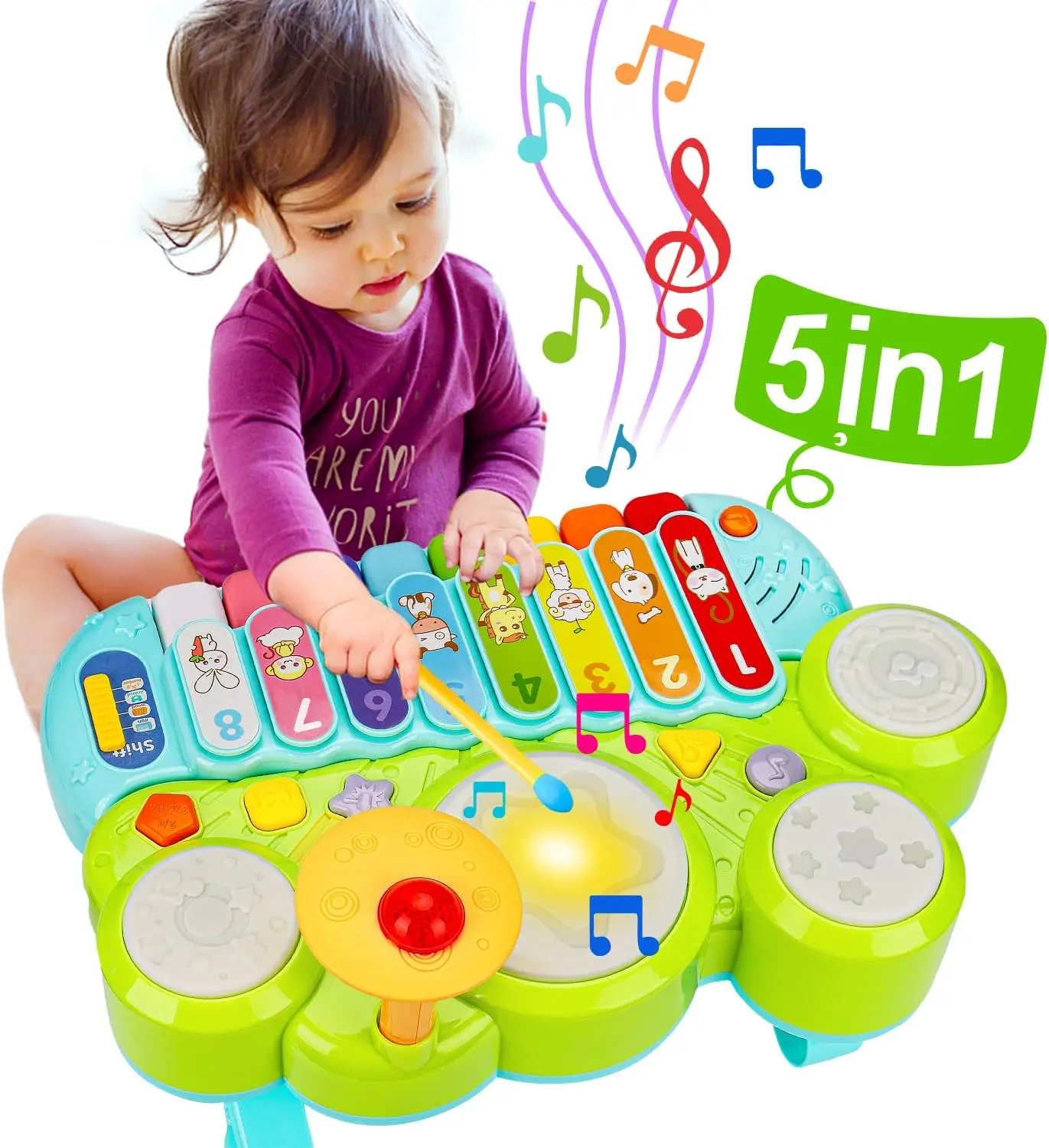 OEM Early Learning Musical Instruments Toy Set Montessori Piano Xylophone Drum Gifts for Toddlers Factory, Factories