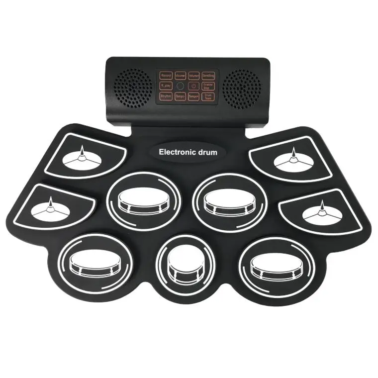 OEM Electronic Drum Set 9 Pad Digital Drum Kit Portable Roll Up Drum Bluetooth Audio for Kids Adults Manufacturer, Manufacturers