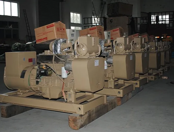 350kw مولد ديزل رئيسي بحري من كامينز مع Kta19-Dm محرك للسفينة