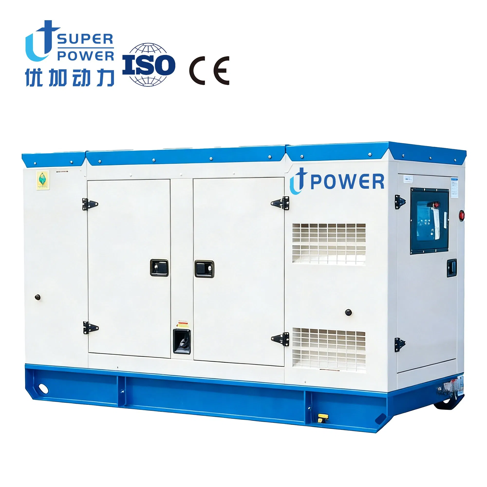 مولد ديزل صامت صديق للبيئة 100kVA 200kVA 300kVA 400kVA بكفاءة عالية وانبعاثات منخفضة للطاقة الاحتياطية في مشاريع البناء