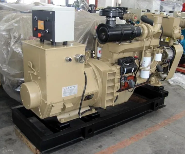 70kw مولد ديزل رئيسي بحري من كامينز مع 6bt5.9-GM83 محرك بديل ستامفورد