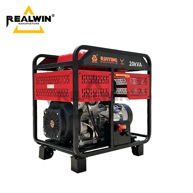 مولد ديزل مبرد بالهواء 20kVA للطوارئ المنزلية الاحتياطية