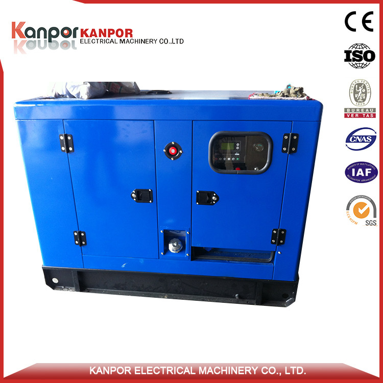 مصنع صيني 20kVA مولد ديزل بدون فرشاة من النوع الصامت معتمد من سي إي بمحرك بيركنز