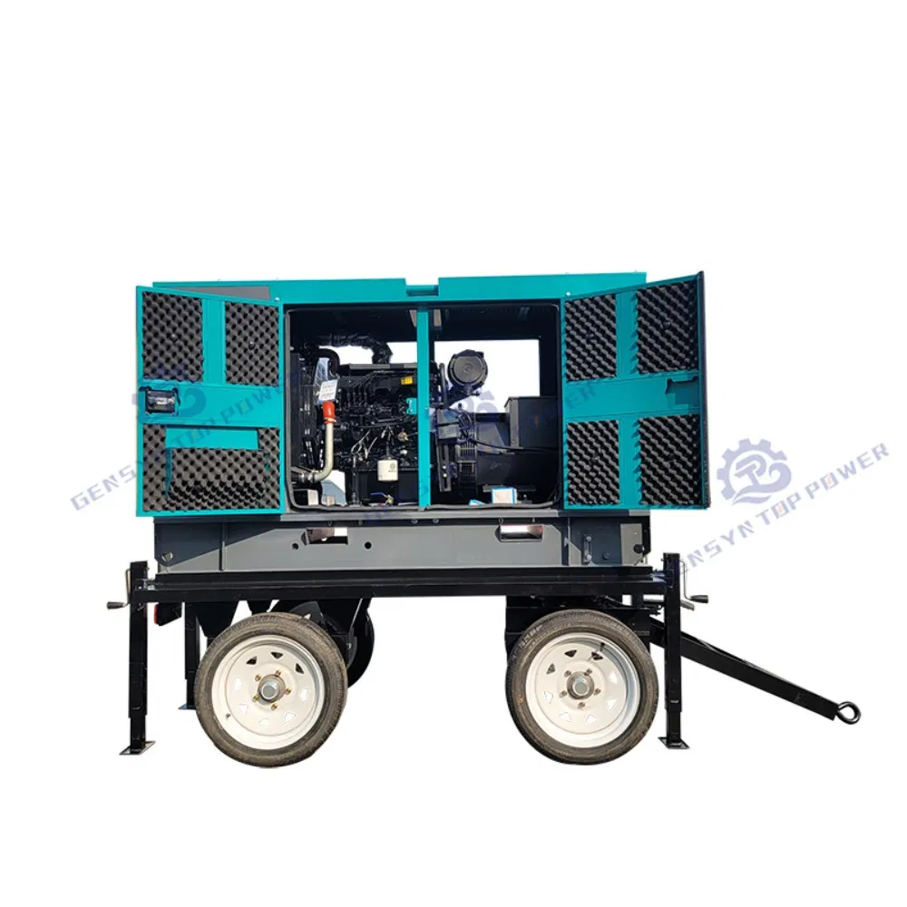 160kw مولد كهربائي ديزل صامت مثبت على مقطورة