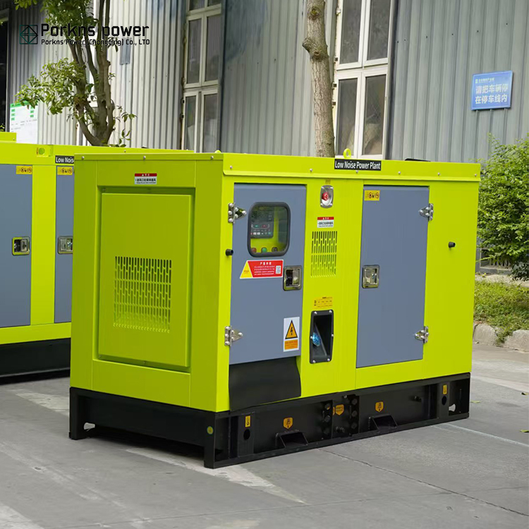 مولد ديزل صامت مثبت على مقطورة من بوركنس باور 150kVA للفعاليات والطوارئ شحن مباشر