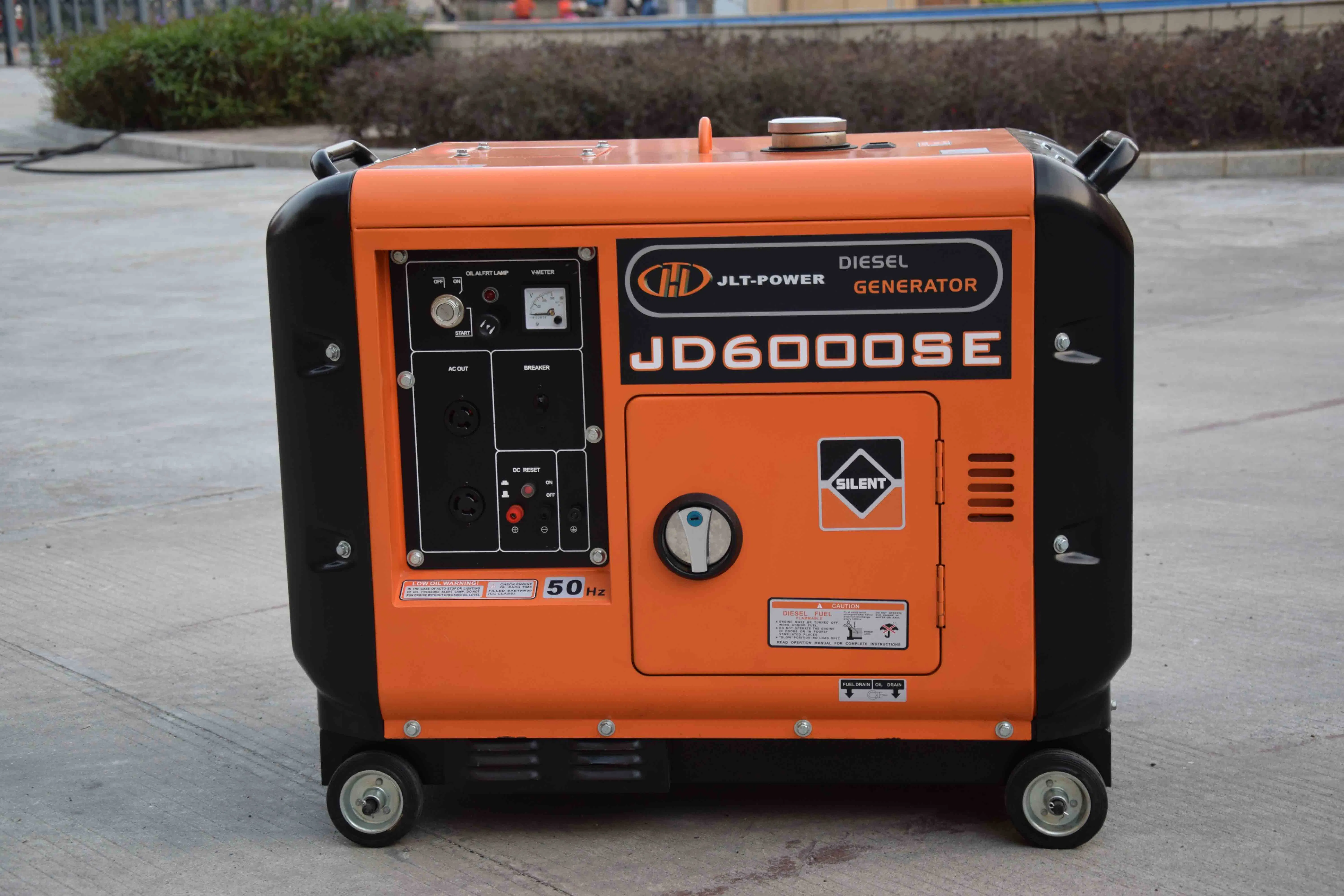 مولدات ديزل فائقة الصمت مصنوعة بالكامل من النحاس 4.5kw إلى 15kw مبردة بالهواء 6kva 8kva 10kva 12kva مولدات 110v 220v 380v 50hz 60hz