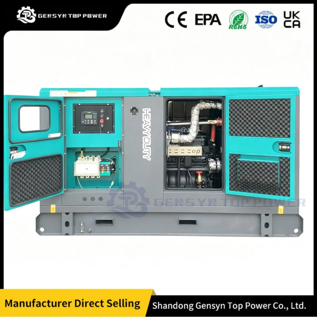 50kVA 80kVA 500kVA مجموعة مولدات الديزل الصامتة ذات التحكم التلقائي في طاقة النسخ الاحتياطي للمصنع