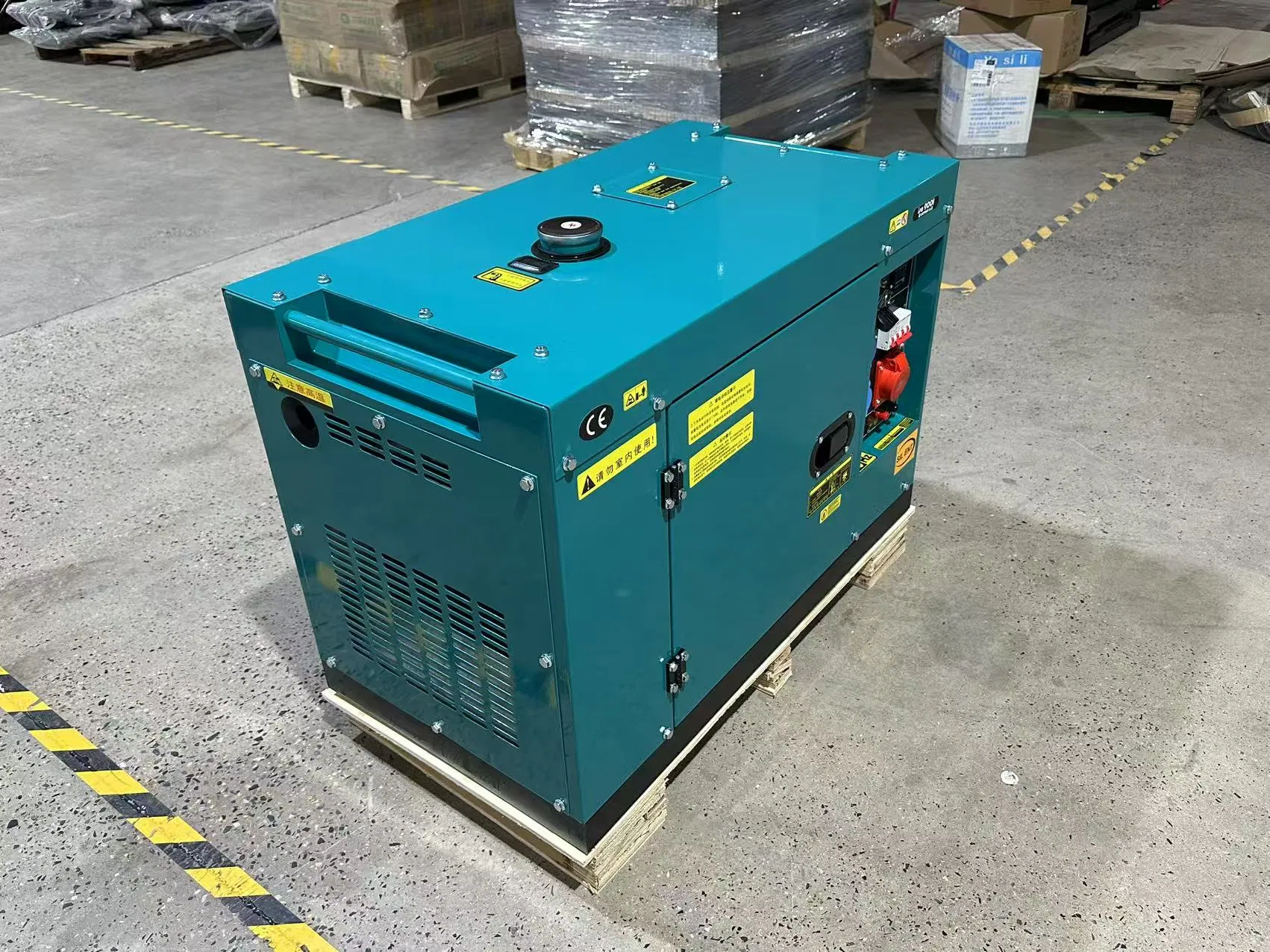 3kw 4kw 5kw 6kw 8kw 9kw 10kw 12kw 15kw 18kw 20kw مجموعة مولدات ديزل صامتة تعمل بالهواء مع أربع ضربات واسطوانتين 50Hz/60Hz