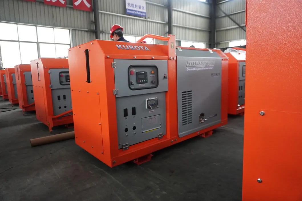 مولد ديزل صامت بمحرك ياباني كوماتسو بمستوى ضوضاء منخفض 20kw 30kw