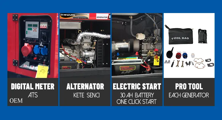 30kVA 24kw 40kVA 32kw مولد ديزل مائي صامت مزود بتبريد بمرحلة واحدة محمول