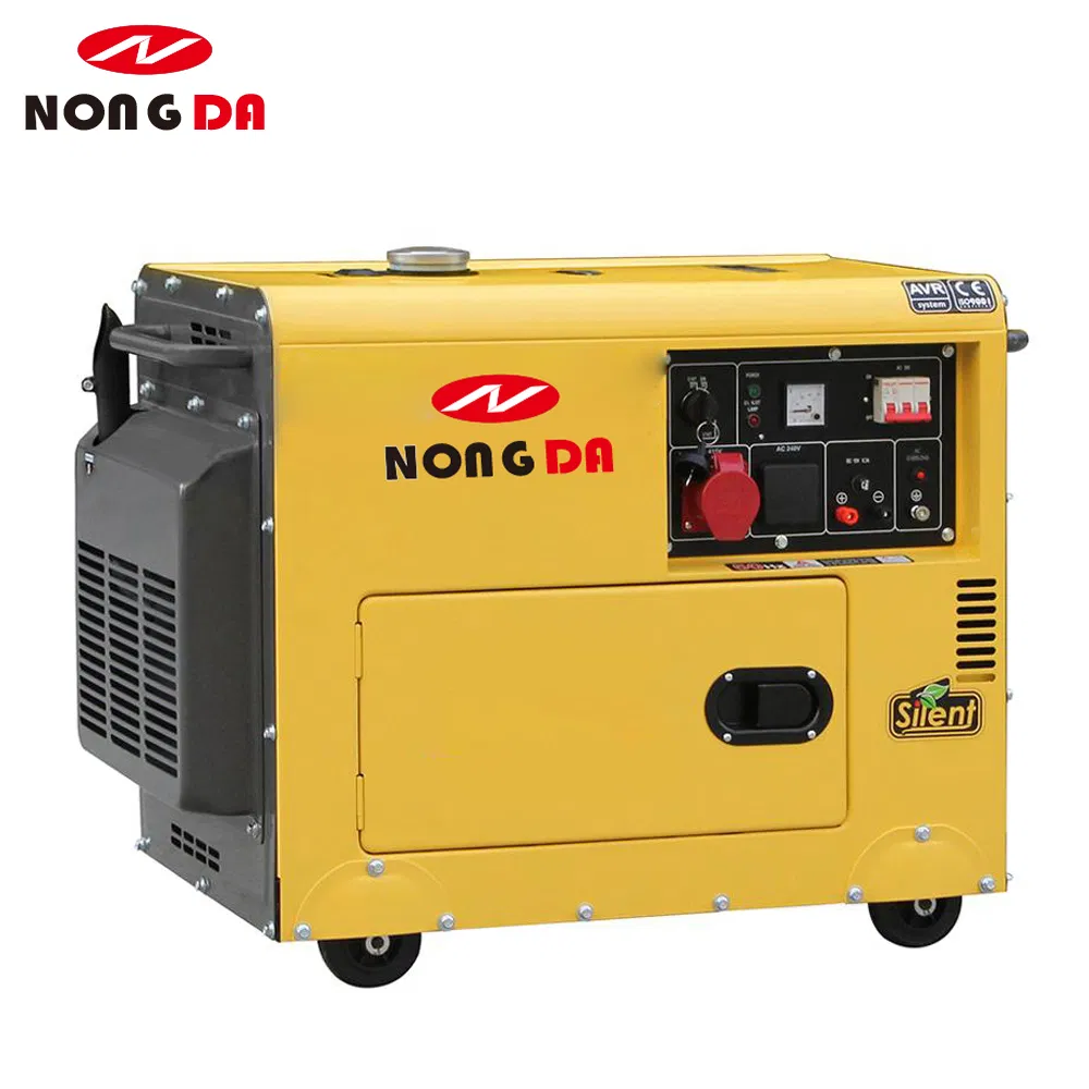 5kVA 6.5kVA 7.5kVA 8kVA مولد ديزل صغير صامت ومبرد بالهواء