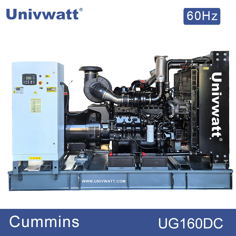 60Hz 128kw / 160kVA مدعوم من مجموعات مولدات الديزل الصناعية المستمرة من كامينز
