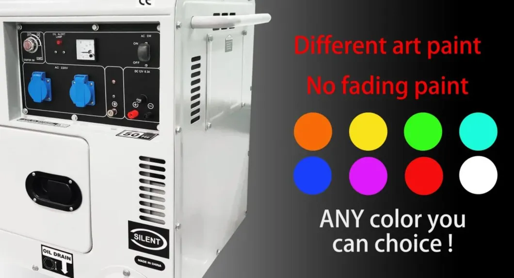 مولدات ديزل مدمجة وصامتة تعمل بالتبريد بالهواء 3kw-15kw للاستخدام السكني والتجاري