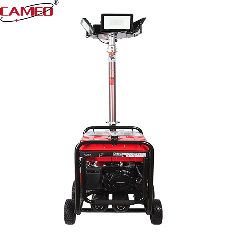 5kw 5kVA 4 في 1 برج إضاءة مولد لحام محمول 180 آلة لحام ديزل AMP برج إضاءة
