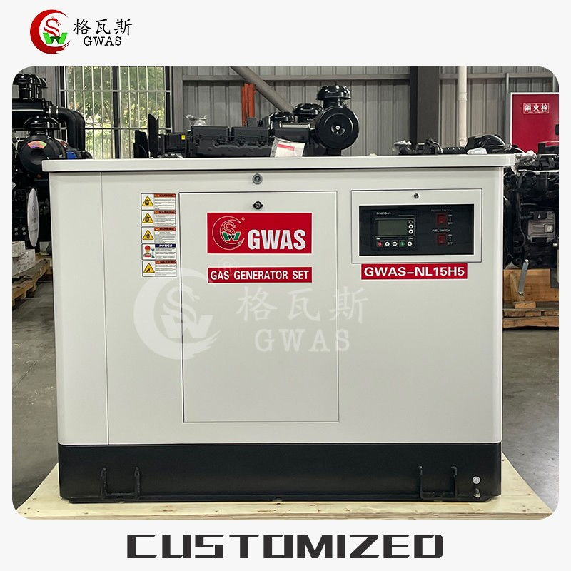 مولد غاز صامت صديق للبيئة 30kVA 400V 50Hz انبعاثات نيتروجين منخفضة للمدرسة