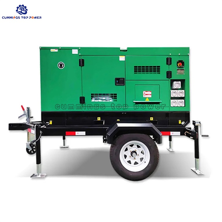 125kVA 20kVA 15 كيلوفولت أمبير 10kw ويشاى Wp6d132e200 مولد كهربائي ديزل صامت منخفض الضوضاء على مقطورة متنقلة