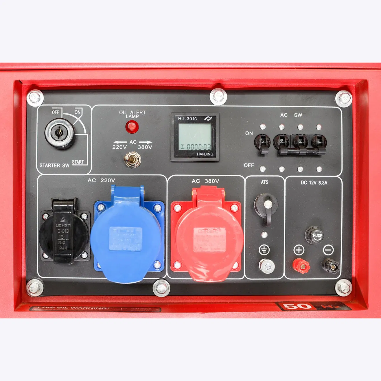 مولد ديزل صامت مبرد بالهواء 5kVA Mdh6500se 220V 50Hz/60Hz