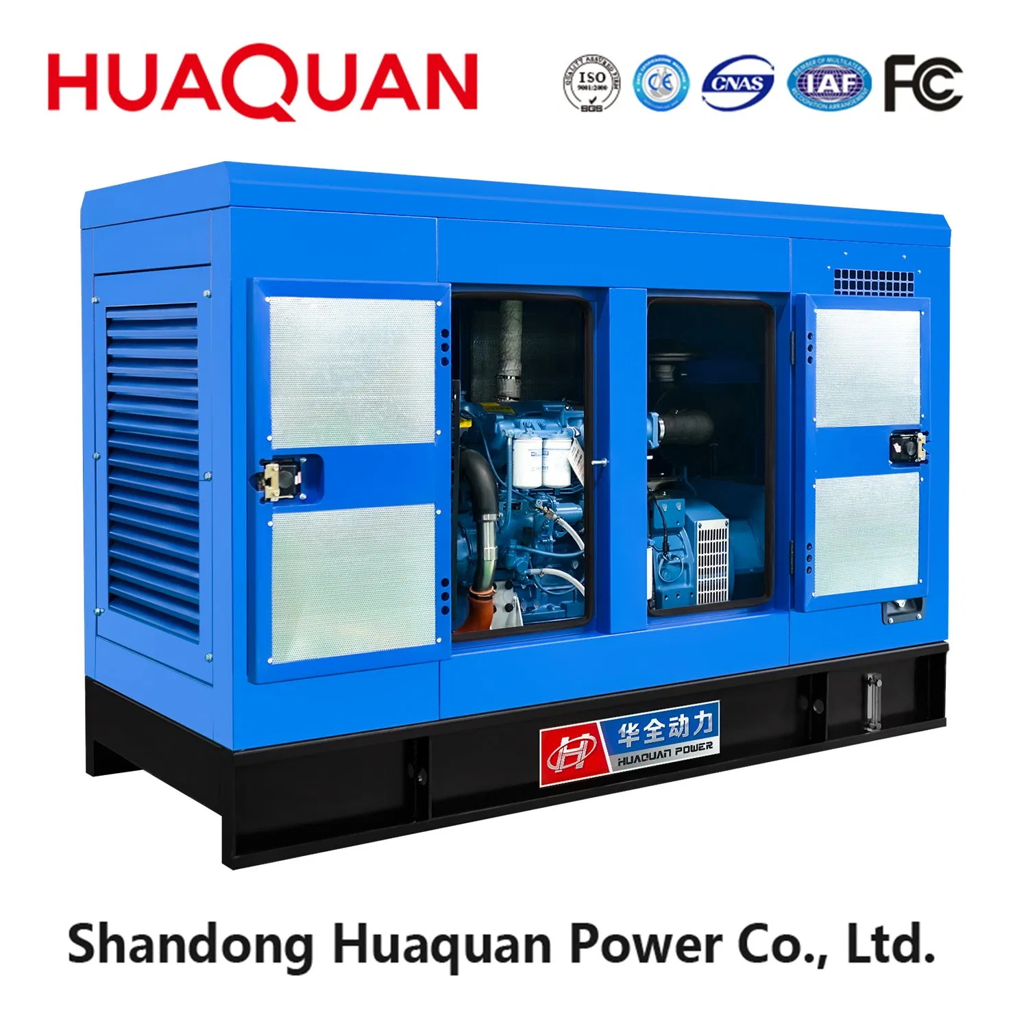 مولد ديزل مثبت على مقطورة متنقلة 32kVA 38kVA 50kVA 75kVA 95kVA 125kVA 150kVA مولدات كهربائية بعربة