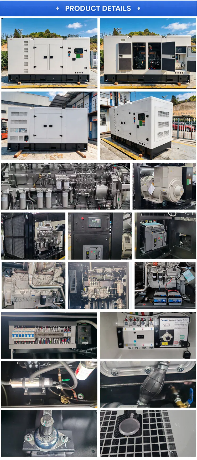 Silent Diesel Generator Detailed Specs Poster
