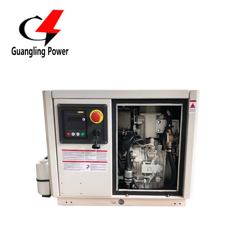 3kVA 3.5kVA 4kVA 5kVA 5.5kVA 6kVA 6.5kVA 7kVA 7.5kVA 8kVA 8.5kVA 10kVA 12 كيلو فولت أمبير 15kVA 20kVA 25kVA 30ka قائمة أسعار مولدات الديزل البحرية الصامتة المبردة بالماء البحري