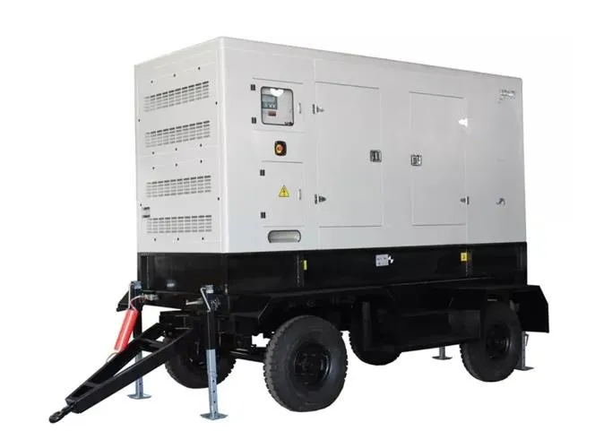 50kVA 100kVA 200kVA مولدات ديزل صامتة مثبتة على مقطورة نوع مولد ديزل متنقل مع مقطورة