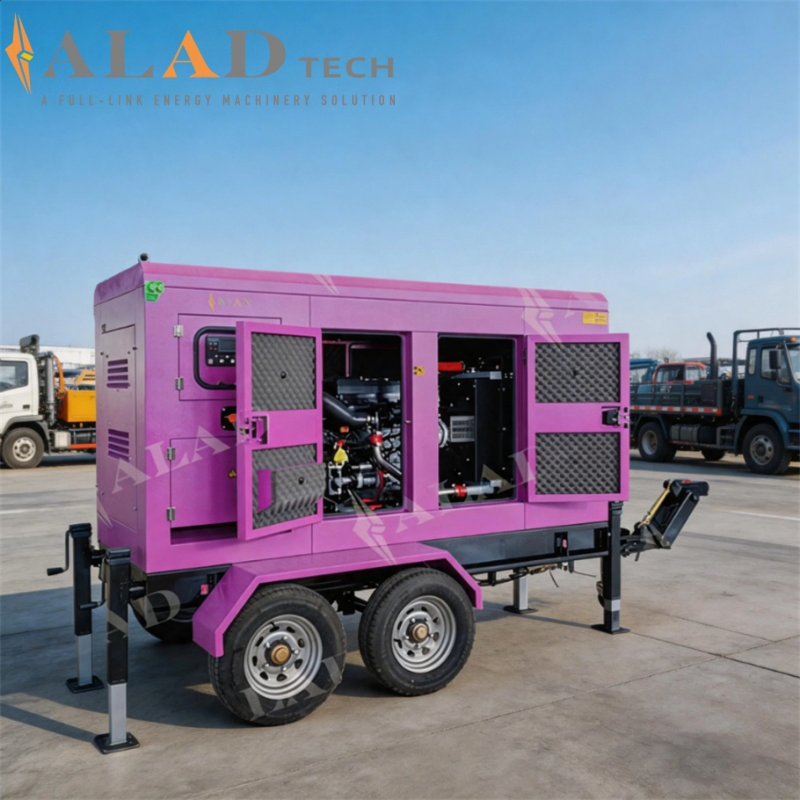 مولد ديزل ويشاي نوع مقطورة منخفض الضوضاء 20-1200kw