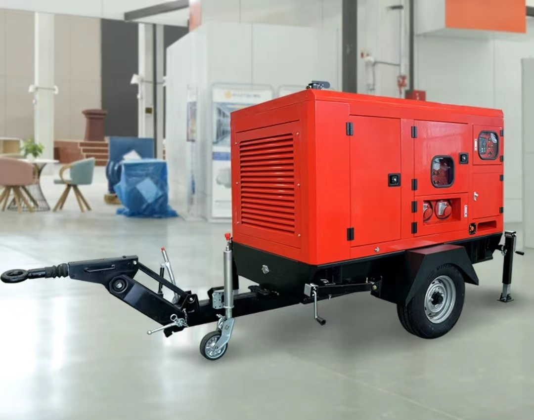 برج إضاءة متنقل مجموعة مولدات مضخة مياه ري وصرف 3050kw/100kw/150kw/200kw مولد ديزل عازل للصوت بمحرك كينز/كومينز يوتشاي ويشاي ريكاردو